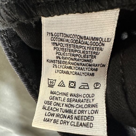 Free People WeThe Free black washed denim split hem boot cut jean Size 27 - Picture 12 of 12